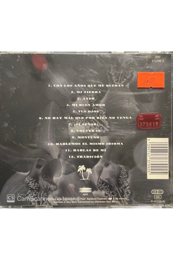 (PLAK DEĞİLDİR CD DİR) Cd Gloria Estefan Mi Tierra Cd