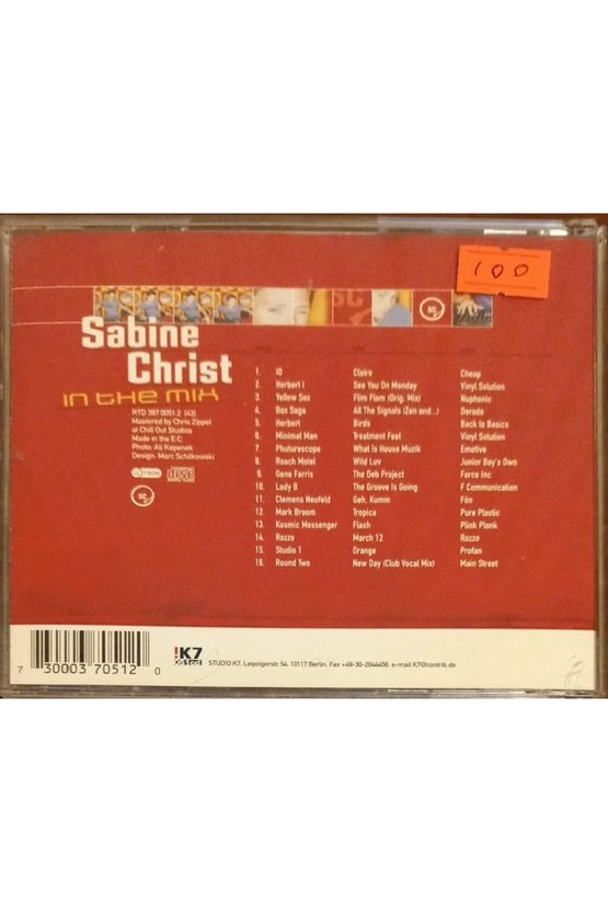 (PLAK DEĞİLDİR CD DİR) Cd Sabine Christ In The Mix Cd