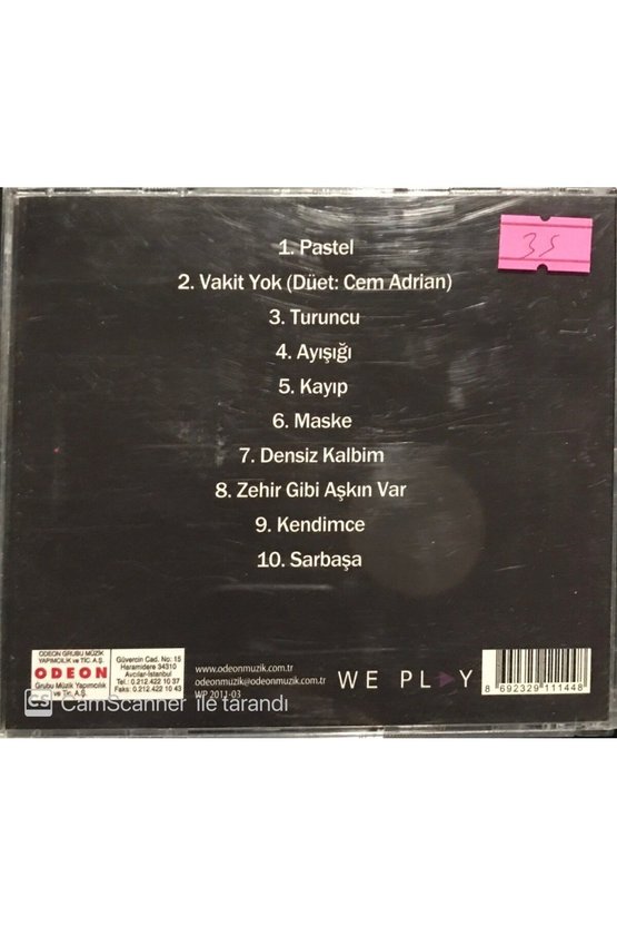 (PLAK DEĞİLDİR CD DİR) Cd Pastel Ayışığı Cd