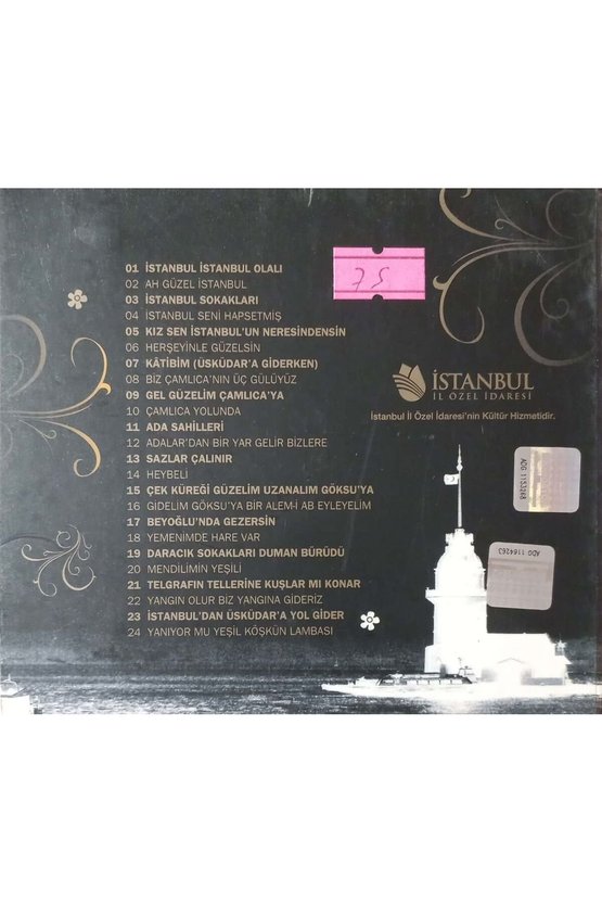 (PLAK DEĞİLDİR CD DİR) Cd Songs Of Istanbul Şarkılarıfolklorik Cd