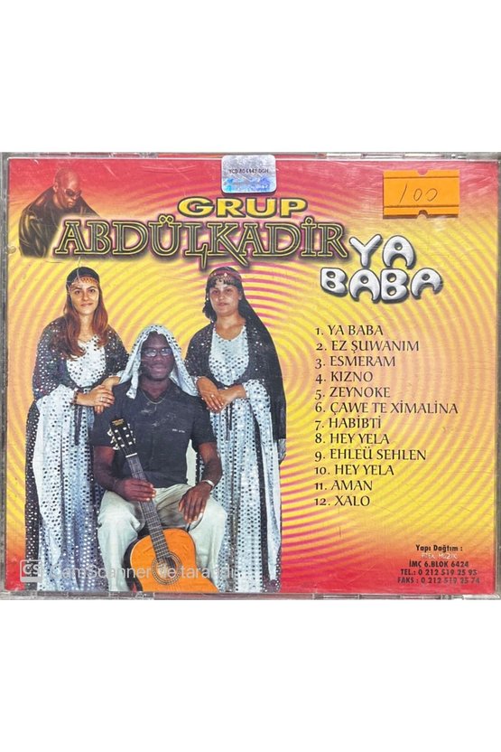 (PLAK DEĞİLDİR CD DİR) Cd Grup Abdülkadir Ya Baba Kürtçe Cd