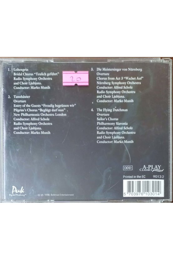 (PLAK DEĞİLDİR CD DİR) Cd Wagner Great Overtures Cd