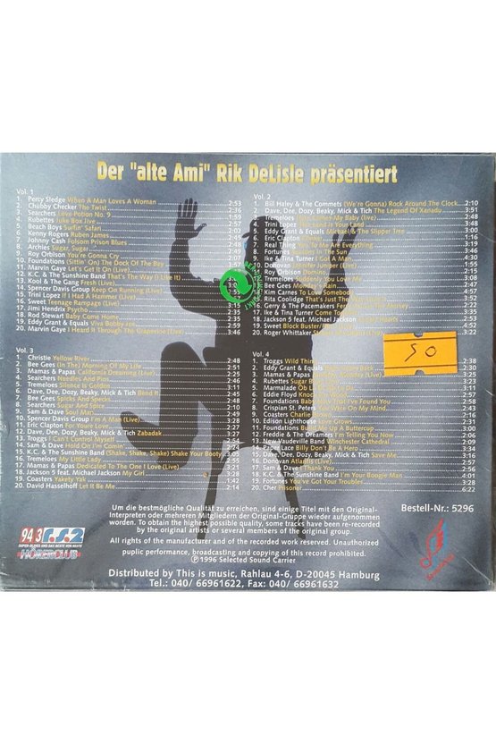 (PLAK DEĞİLDİR CD DİR) Cd Das Grobe Süper Oldies Paket Cd
