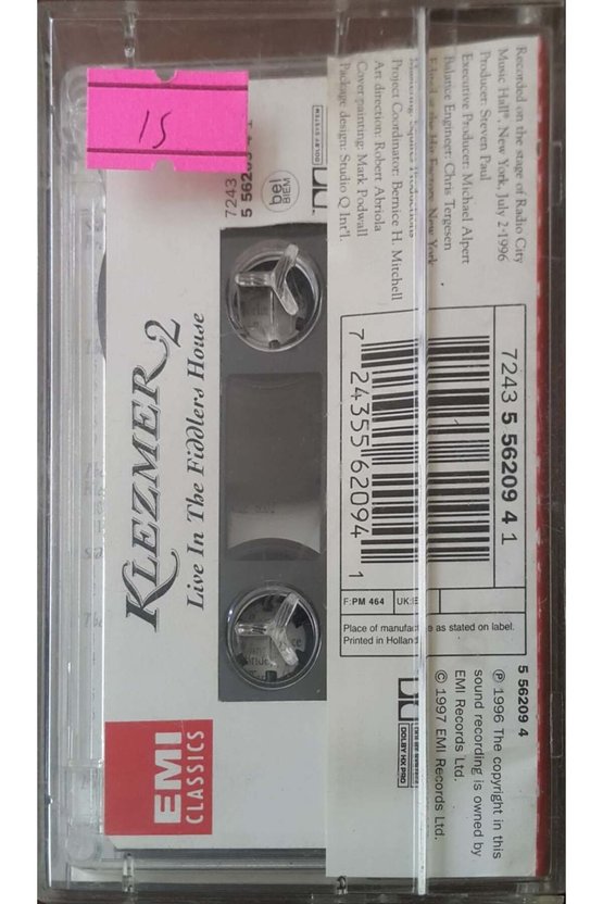 İtzbak Parlman Klezmer 2 Kaset