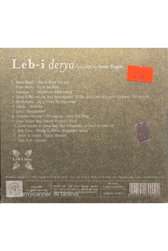 (PLAK DEĞİLDİR CD DİR) Cd Leb-i Derya Onur Engin Cd