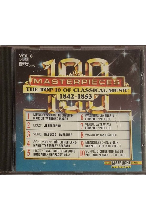 (PLAK DEĞİLDİR CD DİR) Cd 100 Masterpieces Vol.6 (1842-1853) Cd