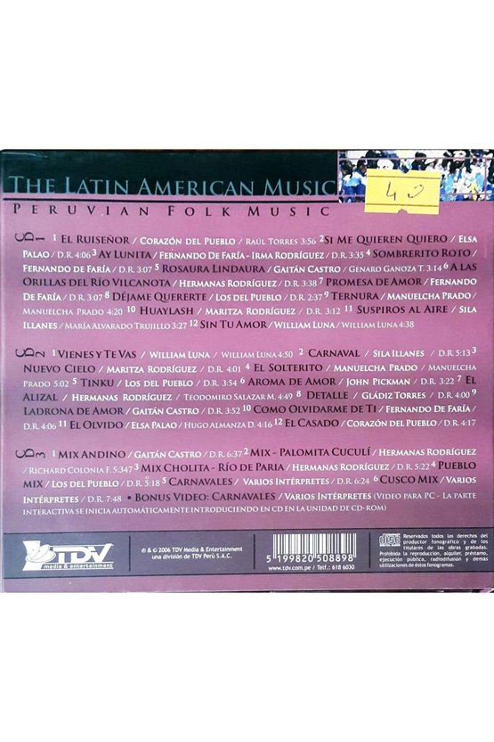 (PLAK DEĞİLDİR CD DİR) Cd The Latina Merican Music Cd