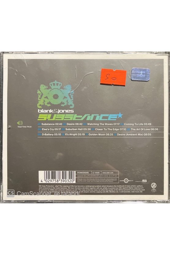 (PLAK DEĞİLDİR CD DİR) Cd Blank&jonews Substance Cd
