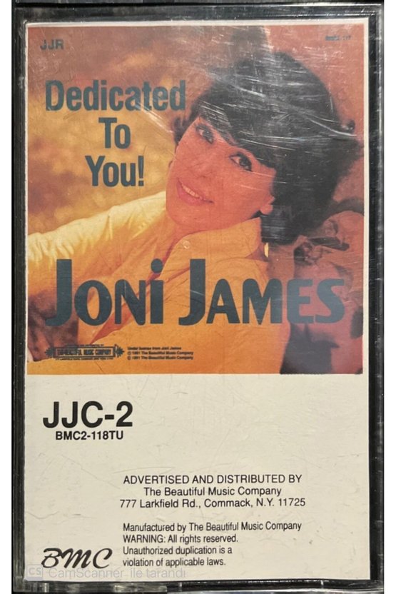 Joni James Dedicated To You Kaset