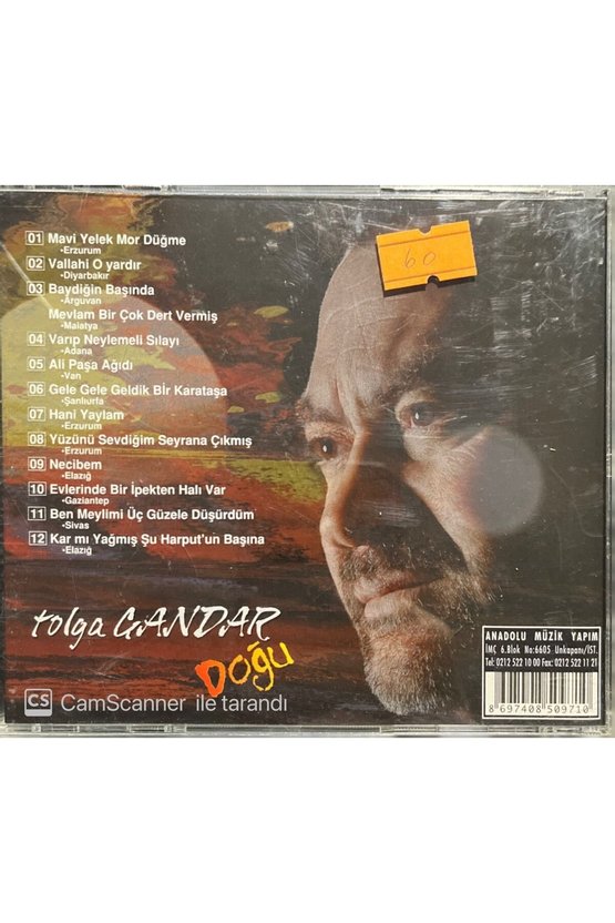 (PLAK DEĞİLDİR CD DİR) Cd Tolga Çandar Doğu Cd