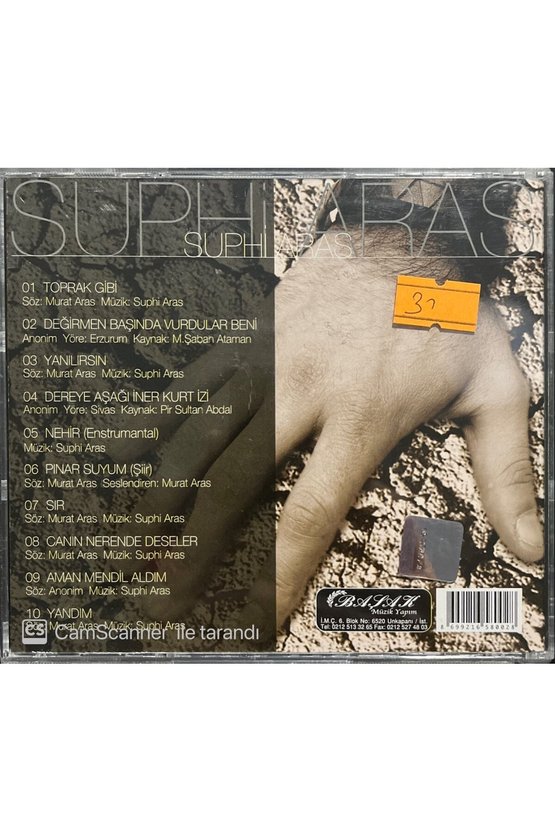 (PLAK DEĞİLDİR CD DİR) Cd Suphi Aras Sır Cd