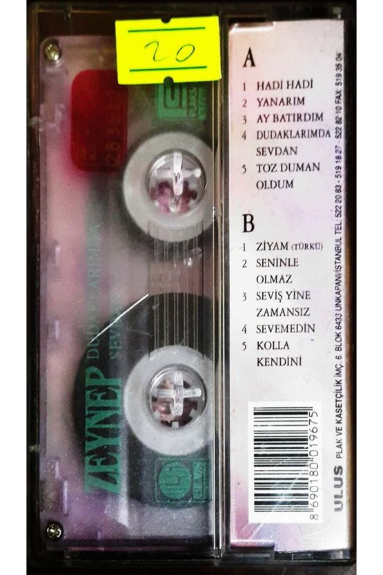 Zeynep Dudaklarında Sevdam Kaset