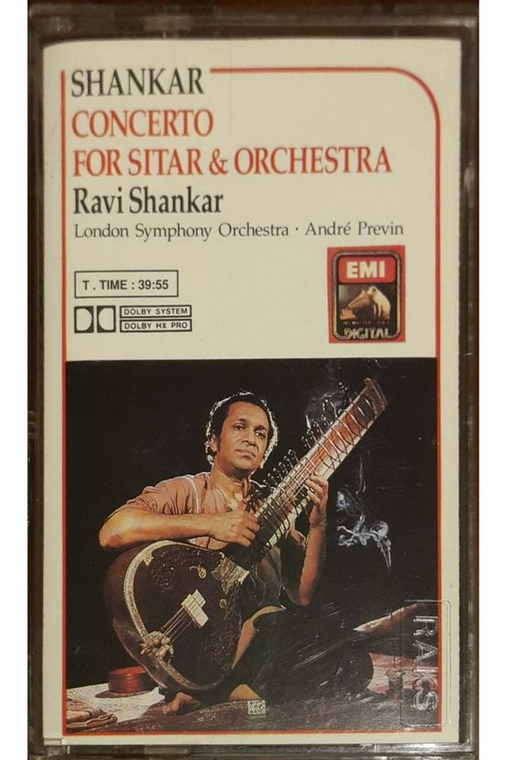 Shankar Concerto For Sıtar & Orchestra Ravi Shankar Kaset
