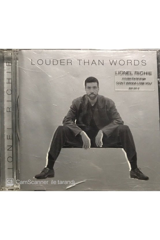 (PLAK DEĞİLDİR CD DİR) Cd Lionel Richie Louder Than Words Cd