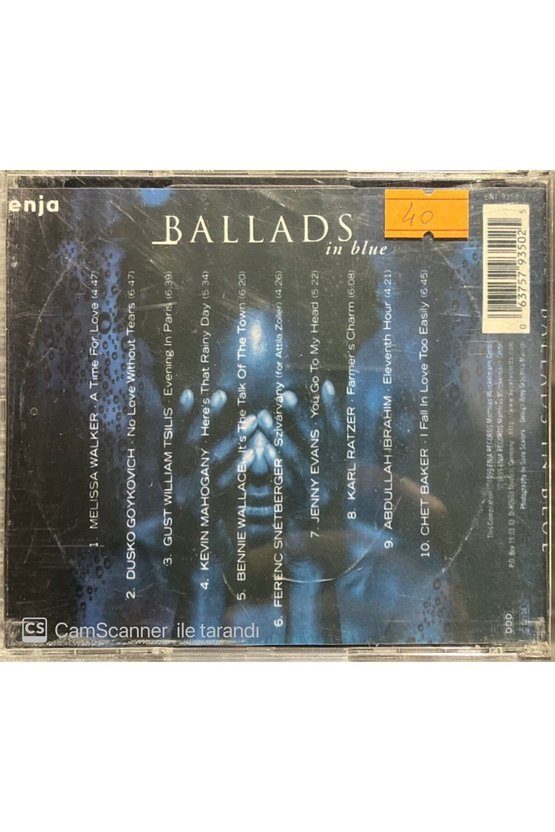 (PLAK DEĞİLDİR CD DİR) Cd Ballads In Blue Cd