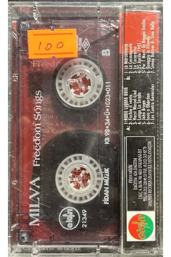 Milva Freedom Songs Kaset