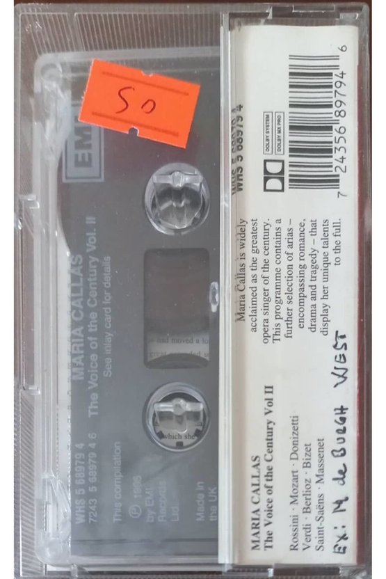 Maria Callas The Voice Of The Century Volume II Kaset