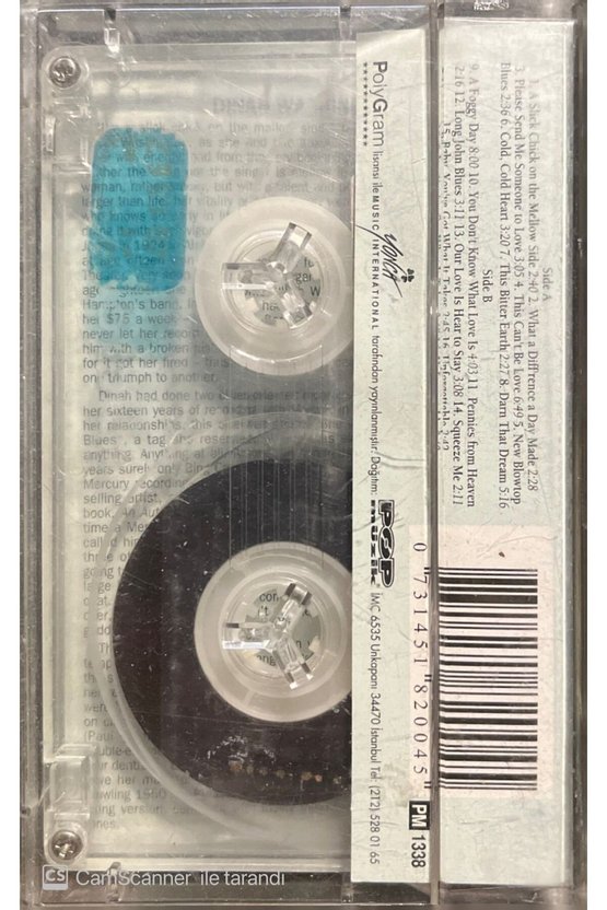 Dinah Washington Jazz Masters 19 Kaset