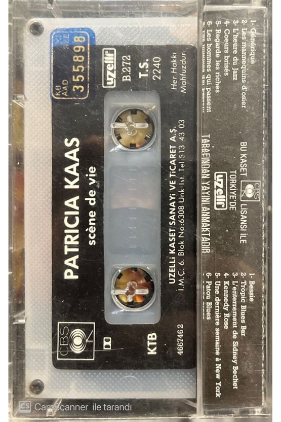 Patricia Kaas Scene De Vie Kaset