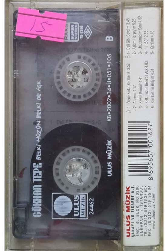 Gökhan tepe Belki Hüzün Belkide Aşk Kaset