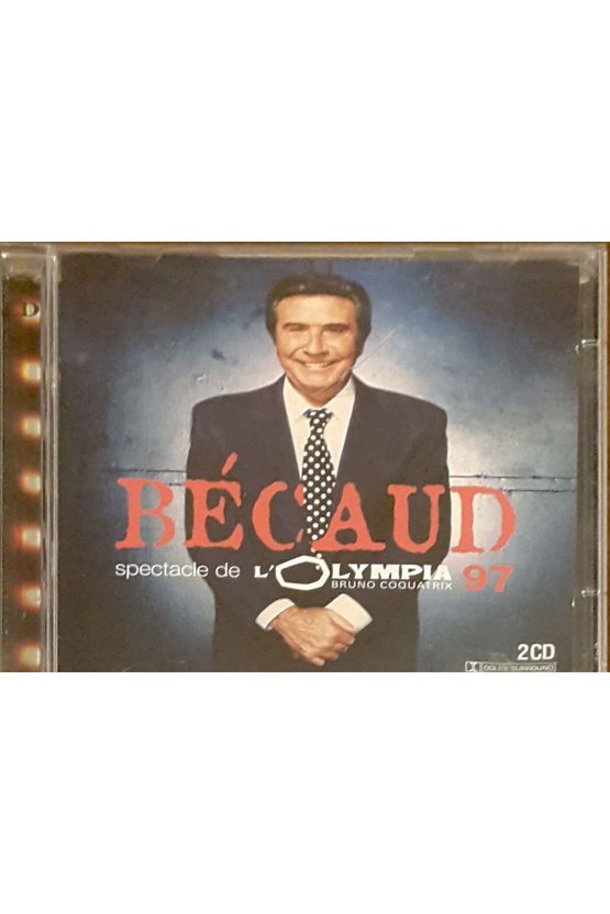 (PLAK DEĞİLDİR CD DİR) Cd Becaud Spectacle De L Olympia Bruno Coquatrix 97 Cd