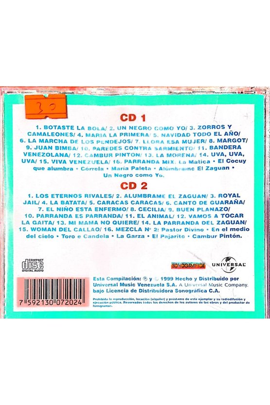 (PLAK DEĞİLDİR CD DİR) Cd 32 Serie Millenium Un Solo Pueblo Cantos Y Parrandas Cd