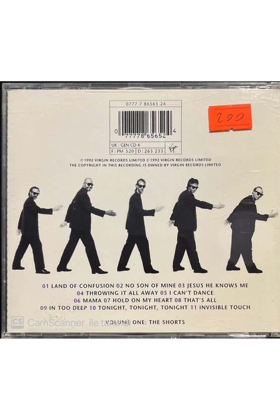 (PLAK DEĞİLDİR CD DİR) Cd Genesis Live The Way We Walk Cd