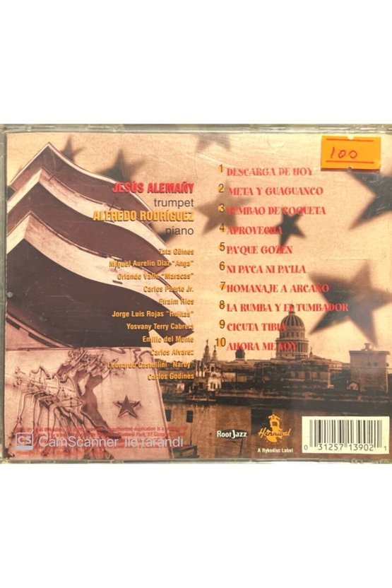 (PLAK DEĞİLDİR CD DİR) Cd Jesus Alemanys Featuring Alfredo Rodriguez Cubanismo Cd