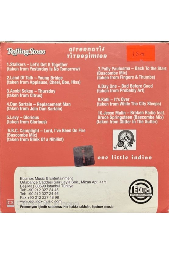 (PLAK DEĞİLDİR CD DİR) Cd Rolling Stones Alternatif Titreşimler Cd