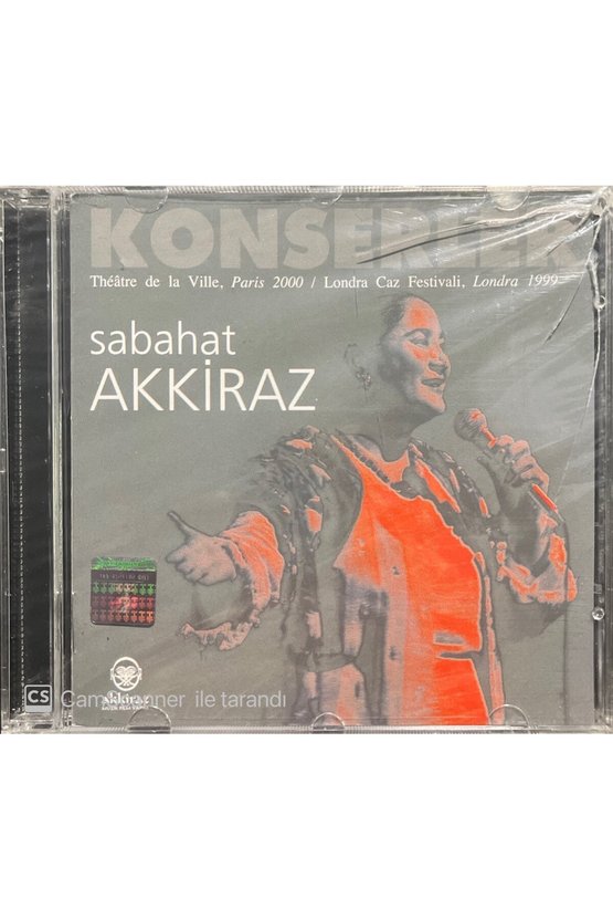 (PLAK DEĞİLDİR CD DİR) Cd Sabahat Akkiraz Konserler Açılmamış Jelatininde Cd
