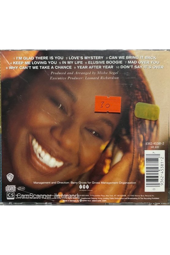 (PLAK DEĞİLDİR CD DİR) Cd Randy Crawford Cd