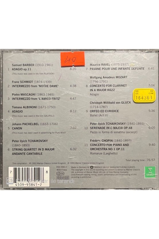 (PLAK DEĞİLDİR CD DİR) Cd Classic Weepies Cd