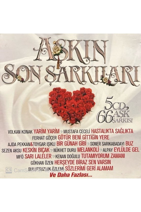 (PLAK DEĞİLDİR CD DİR) Cd Aşkın Son Şarkıları 5 Cd