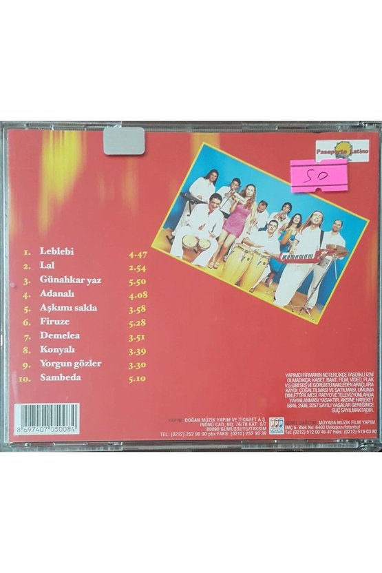 (PLAK DEĞİLDİR CD DİR) Cd Pasaporte Latino Latin Türküler Cd