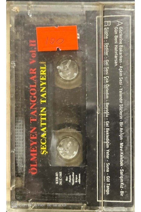 Şecaattin Tanyerli Ölmeyen Tangolar Vol. II Kağıt Baskı Kaset