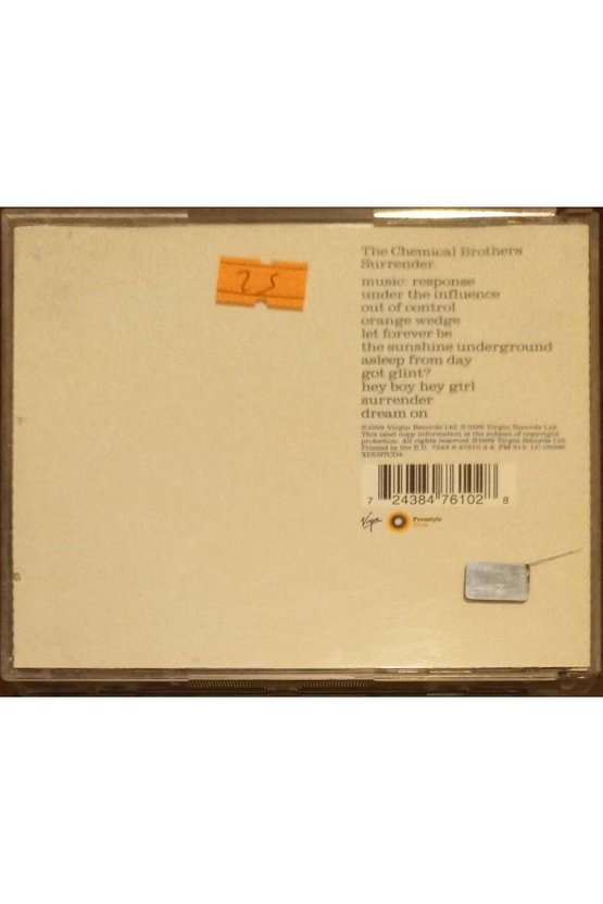 (PLAK DEĞİLDİR CD DİR) Cd The Chemical Brothers Surrender Cd