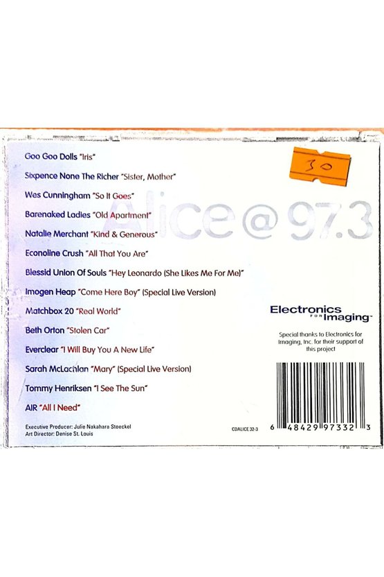 (PLAK DEĞİLDİR CD DİR) Cd This Is Alice Music Volume 3 Cd