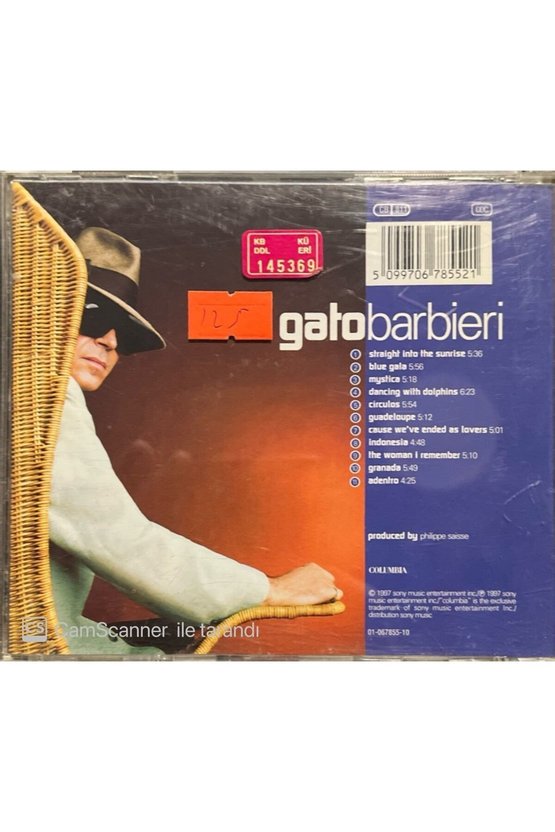 (PLAK DEĞİLDİR CD DİR) Cd Gato Barbieri Que Pasa Cd