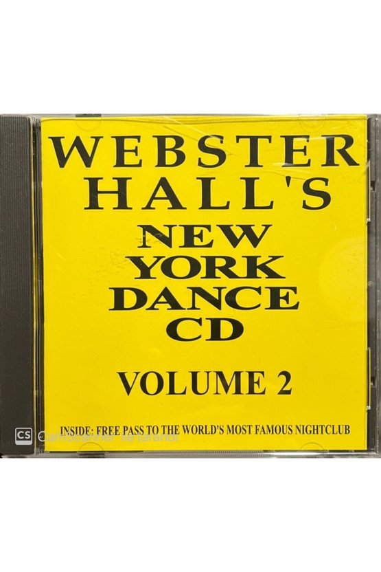 (PLAK DEĞİLDİR CD DİR) Cd Webster Halls New York Dance Volume 2 Cd
