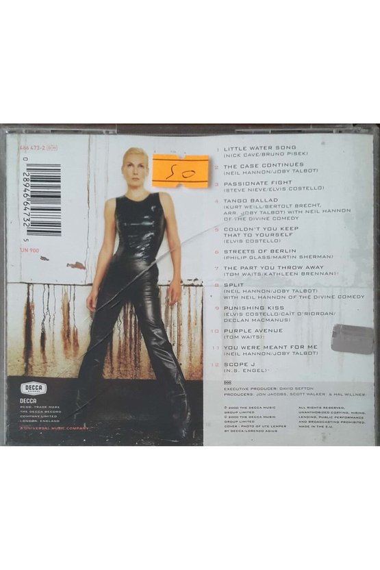 (PLAK DEĞİLDİR CD DİR) Cd Ute Lemper Punishing Kiss Cd