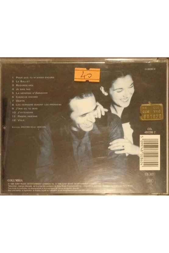 (PLAK DEĞİLDİR CD DİR) Cd Celine Dion D Eux Cd