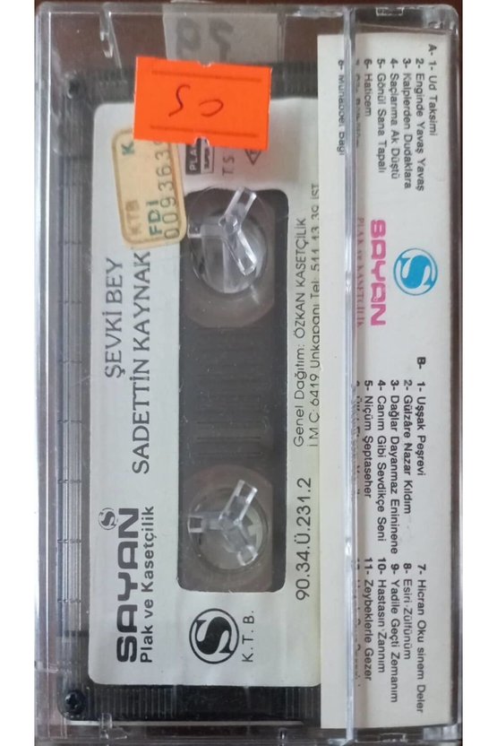 sadettin Kaynak  Şefki Bey Kaset
