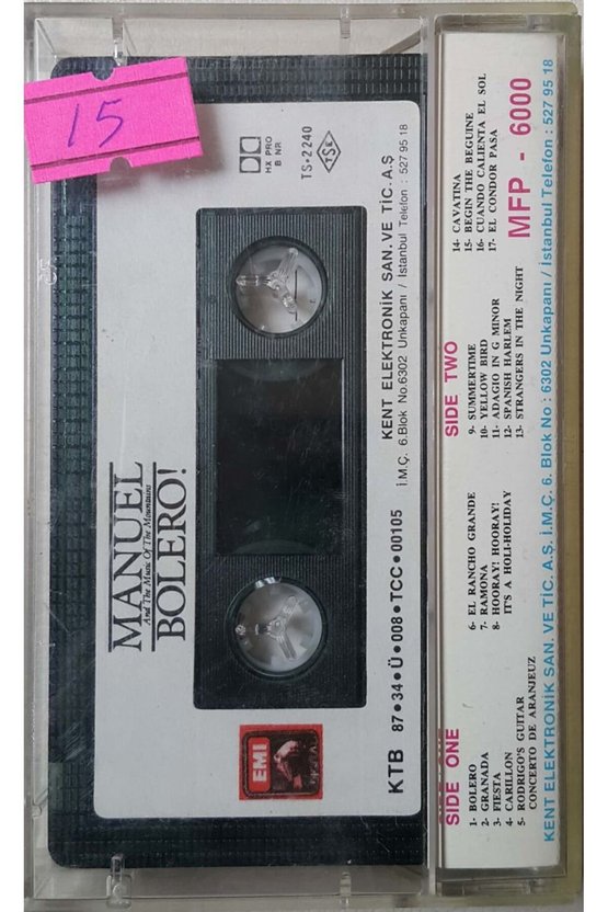 Manuel Bolero ! Kaset