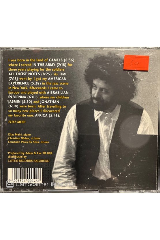 (PLAK DEĞİLDİR CD DİR) Cd Elias Meiri Piano Forte Cd