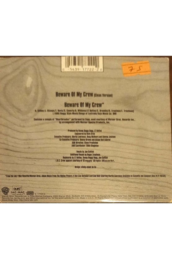 (PLAK DEĞİLDİR CD DİR) Cd Deware Of My Crew Cd