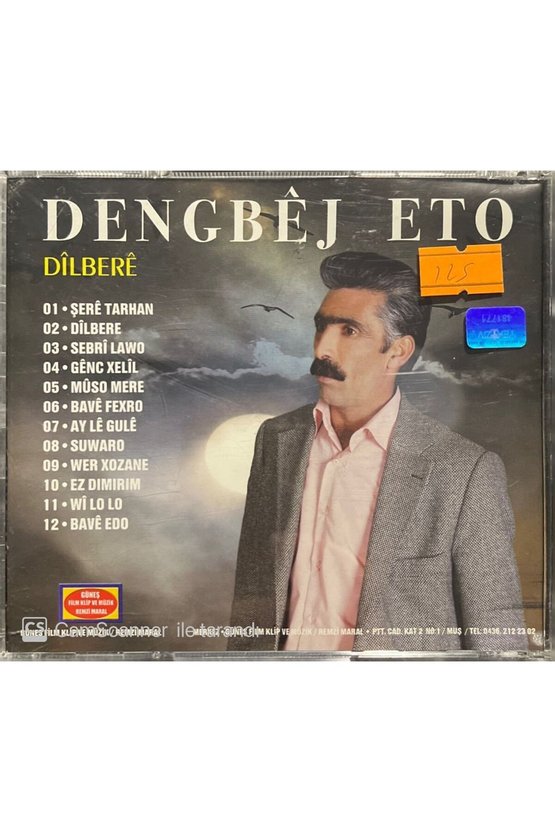 (PLAK DEĞİLDİR CD DİR) Cd Dengbej Eto Dilbere Kürtçe Cd