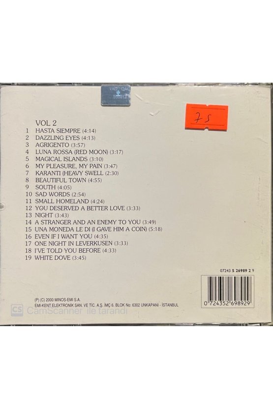 (PLAK DEĞİLDİR CD DİR) Cd George Dalaras The Ultimate Collection Vol.2 Cd