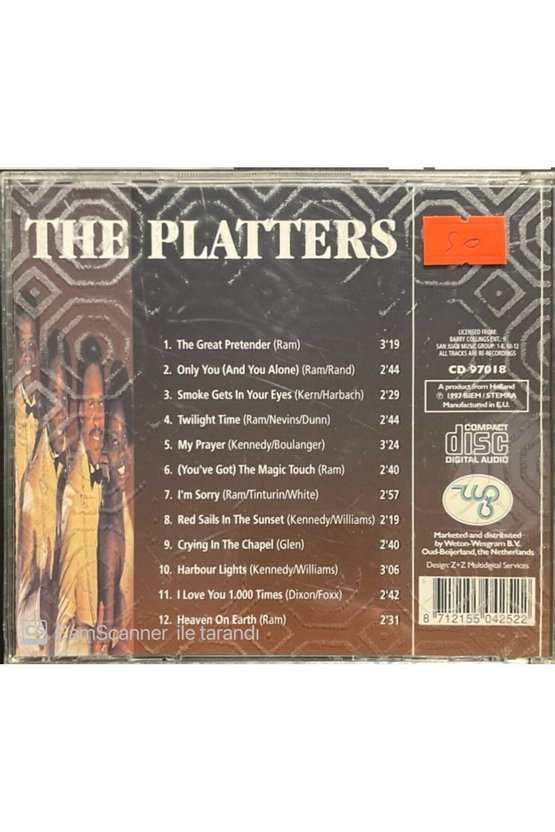 (PLAK DEĞİLDİR CD DİR) Cd The Platters Cd