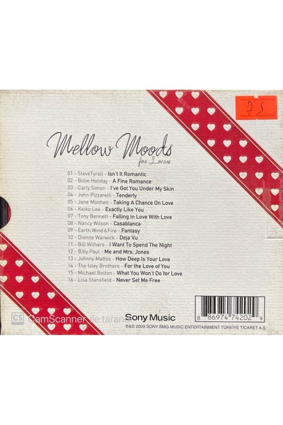 (PLAK DEĞİLDİR CD DİR) Cd Mellow Moods For Lovers Cd