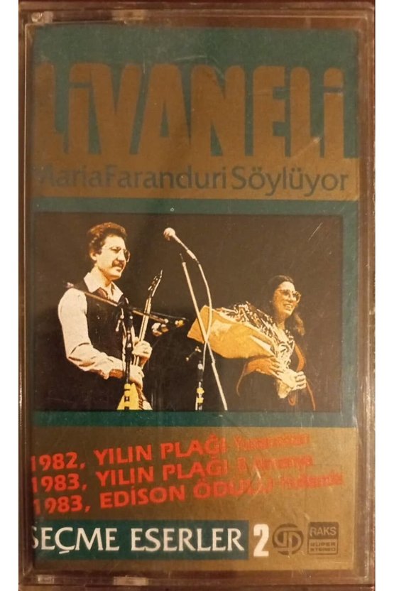 Zülfü Livaneli Maria Faranduri Söylüyor Seçme Eserler 2  Kaset